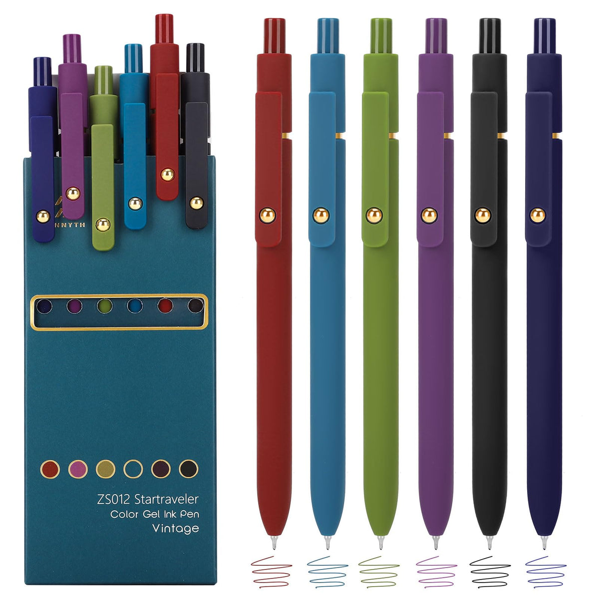 Ddaowanx Colored Gel Pens,0.5mm Fine Point Smooth Writing Color Ink Pens