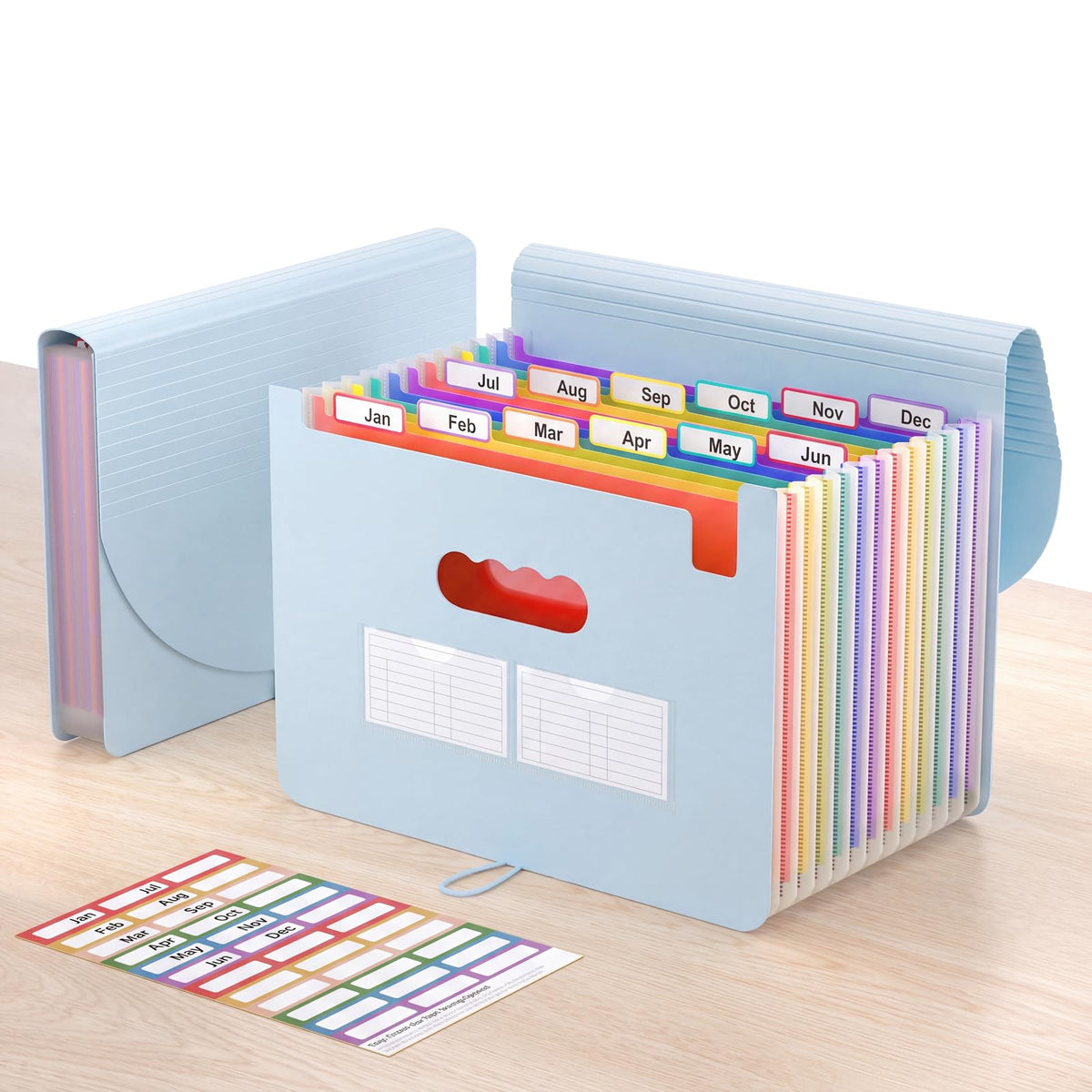 ThinkTex Accordion File Organizer, 12 - Pocket Expanding File Folders