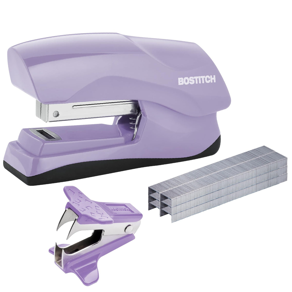 Bostitch Office Heavy Duty 40 Sheet with 1250 Staples and Staple Remover, No Jam Desktop Stapler, School Bulletin Boards, Office & Classroom, Red (B175-RED-VP)