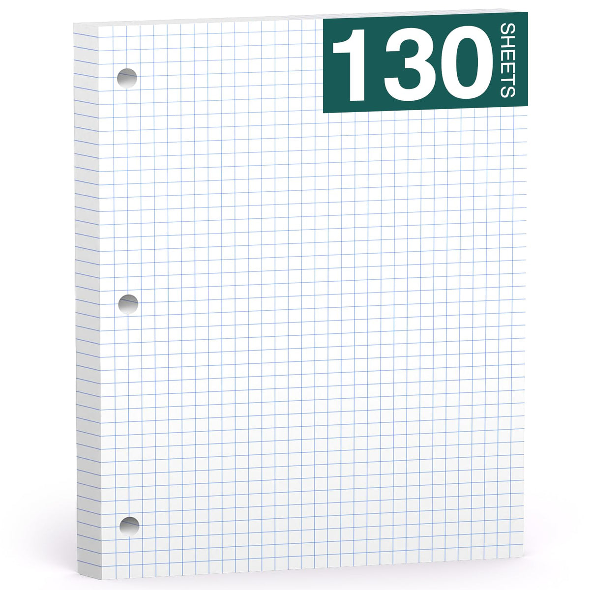Note Pads 8 X 10.5 Loose Leaf Paper, 120Sheets, 3 Hole Punched Lined Paper