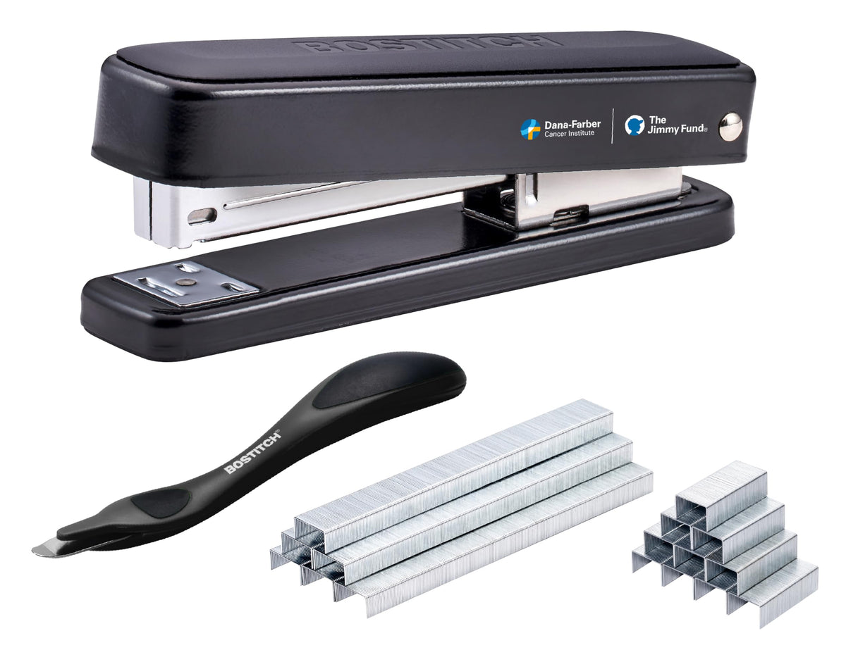 Bostitch Titan Heavy Duty Metal Stapler, 50 Sheet Capacity with 1250 Staples and Ergonomic Staple Remover, Jam Free Stapling, Full Strip Stapler for Desk, Office and Classroom, Purple
