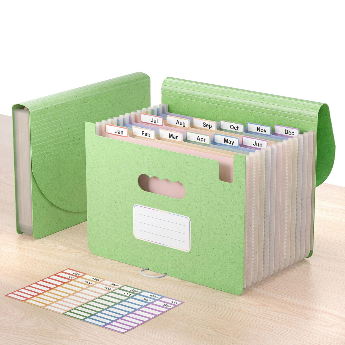 ThinkTex Accordion File Organizer, 12 - Pocket Expanding File Folders