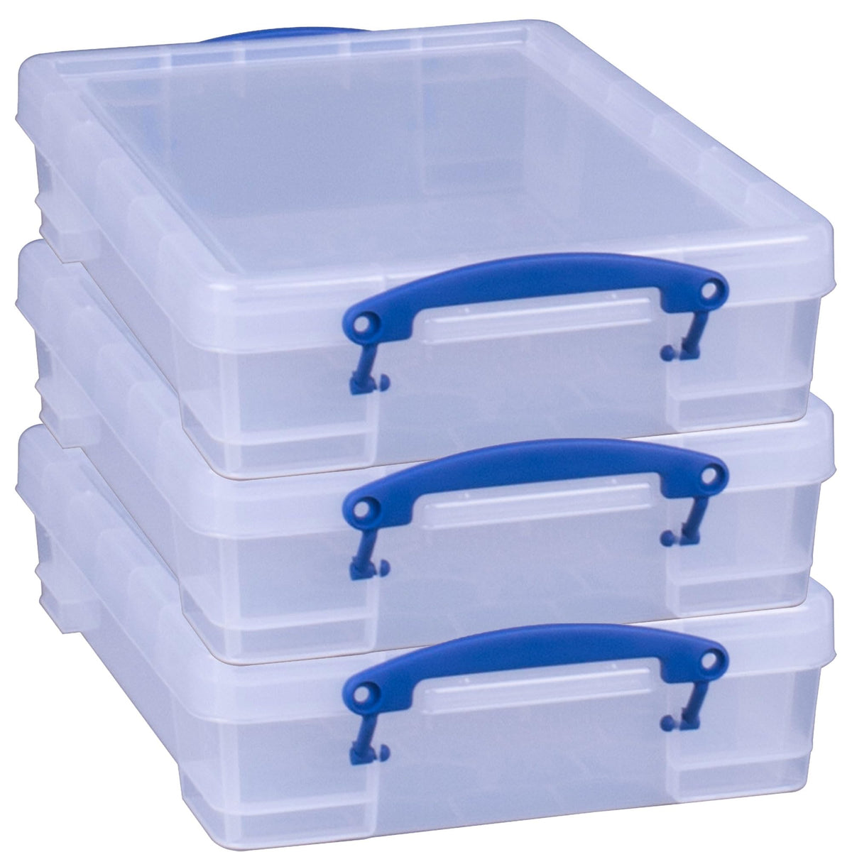 Really Useful Box 4 Liter Plastic Storage File Box Container, 10 Pack