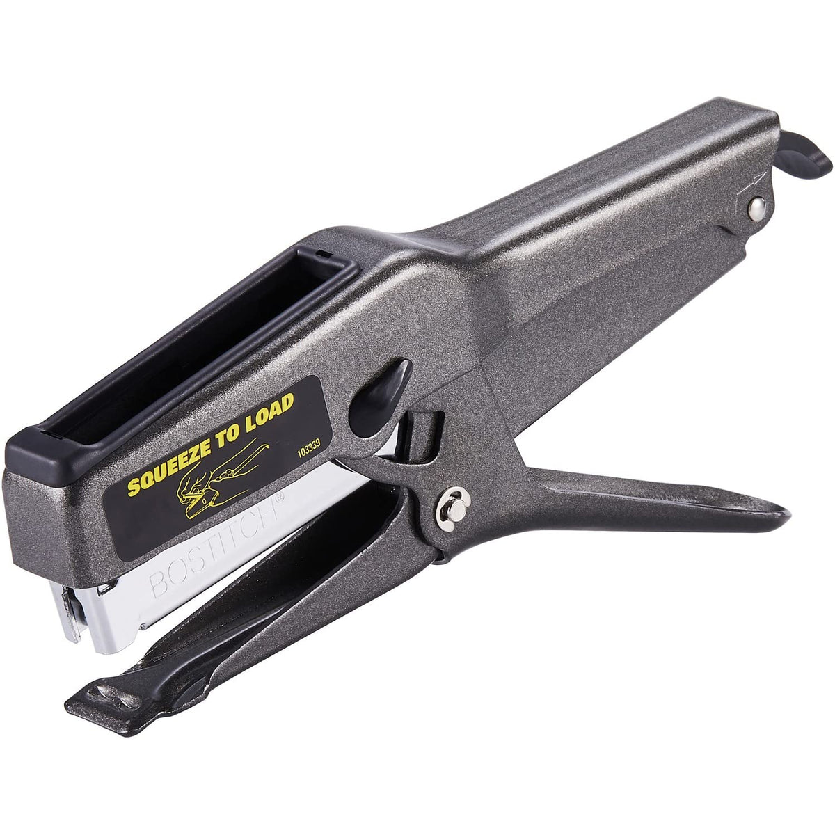 Bostitch Office Heavy Duty Plier Stapler, 45 Sheet Capacity, Charcoal