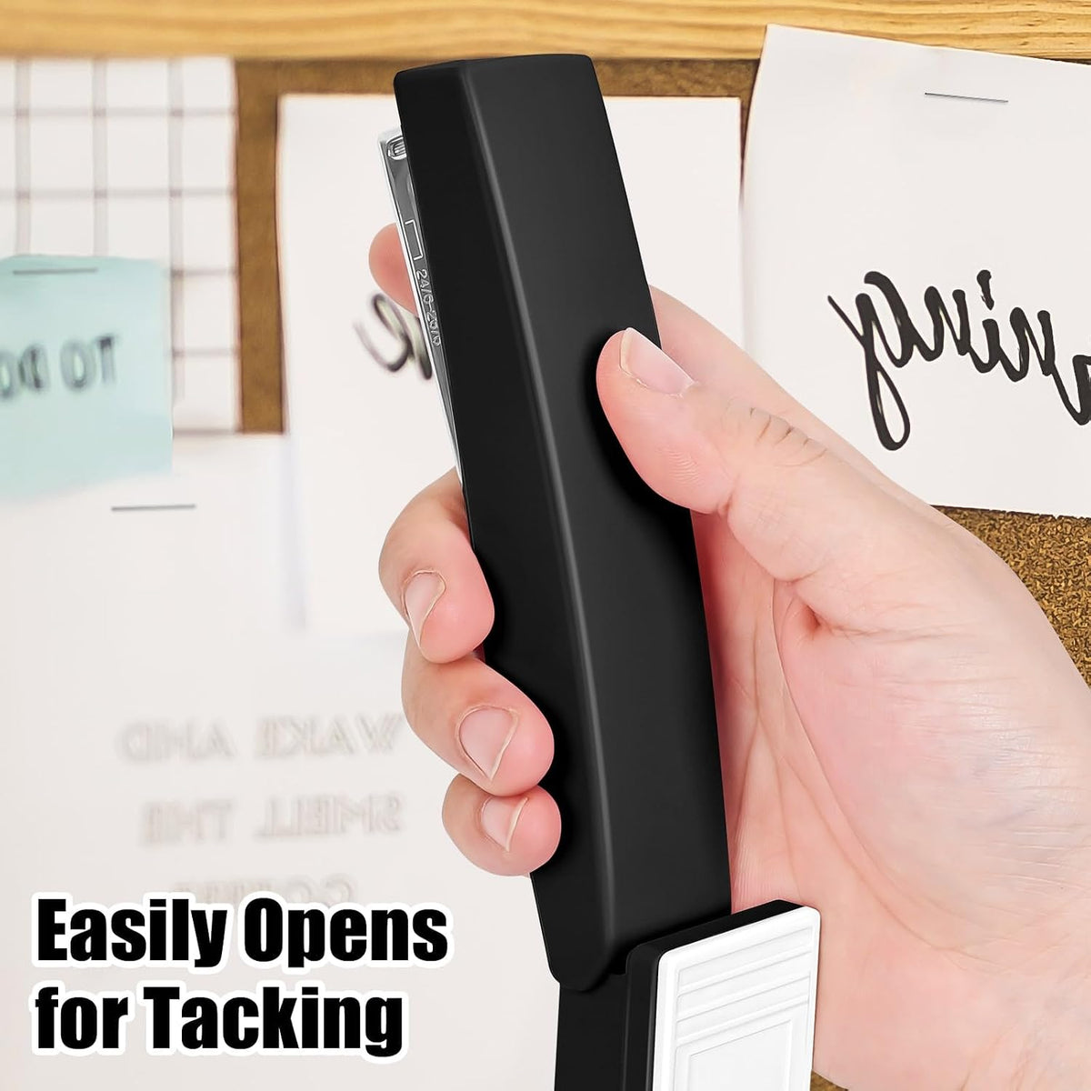 Stapler 25 Sheet Capacity with 1000 Staples and Staple Remover, Black