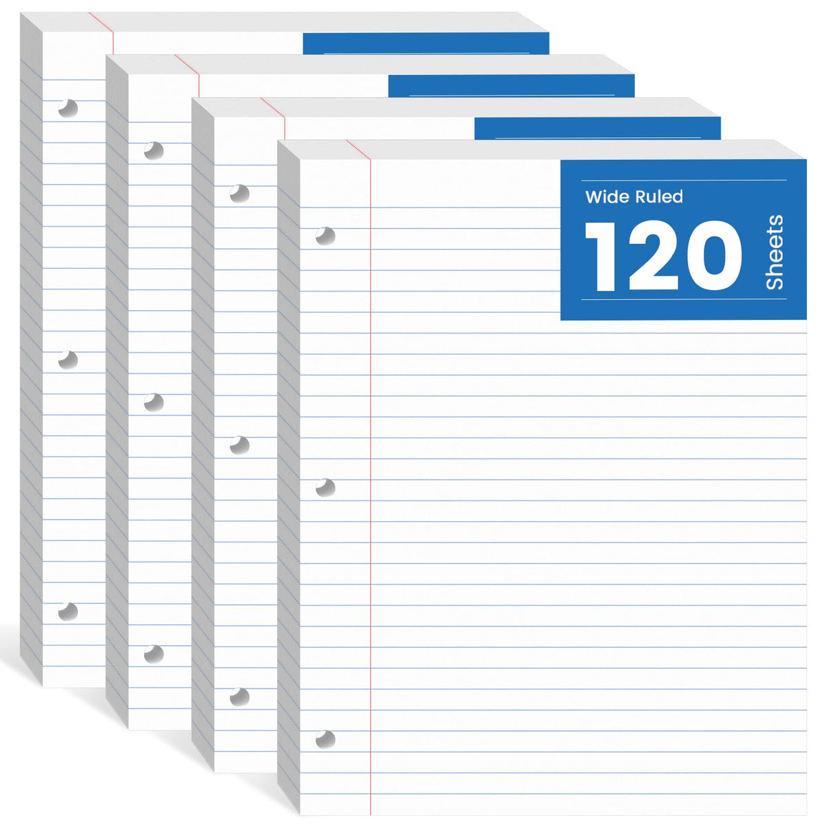 Loose Leaf Paper 8.5x11, Loose Leaf Notebook Paper 240 Sheets Binder Paper