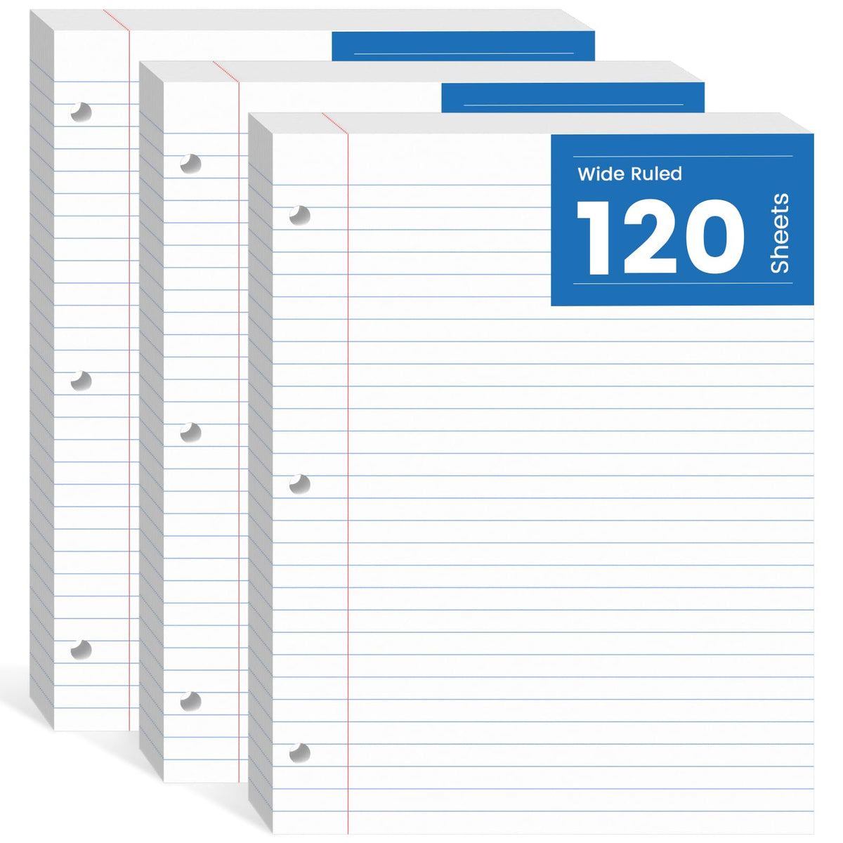 Loose Leaf Paper 8.5x11, Loose Leaf Notebook Paper 240 Sheets Binder Paper