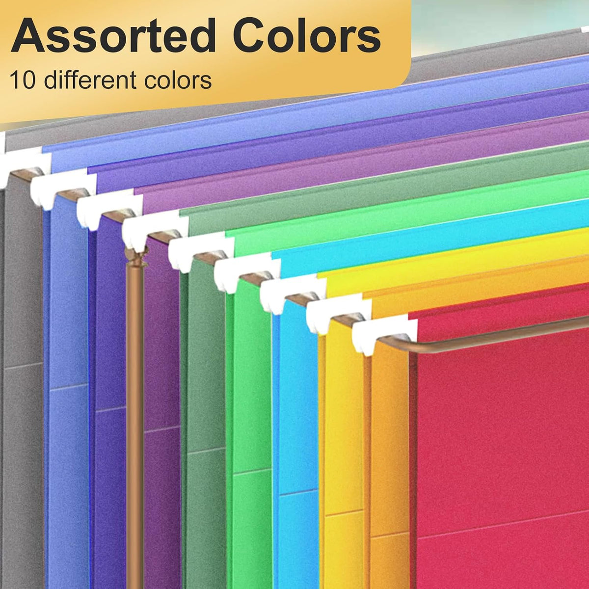 Hanging File Folders Legal Size, 30 Pack File Folders with 1/5 Cut Adjustable tabs, 2" Expansion, Reinforced Hanging Folders Legal Size, Designed for Legal and Law Office File Organization