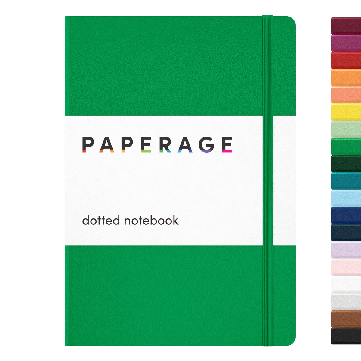 PAPERAGE Lined Journal Notebook, Hardcover Journal for Women & Men, 160 Pages, (5.6 in x 8 in), College Ruled Journaling Notebook for Work, School Supplies & Note Taking, (Black)