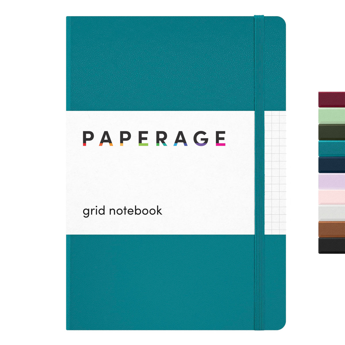 PAPERAGE Lined Journal Notebook, Hardcover Journal for Women & Men, 160 Pages, (5.6 in x 8 in), College Ruled Journaling Notebook for Work, School Supplies & Note Taking, (Black)