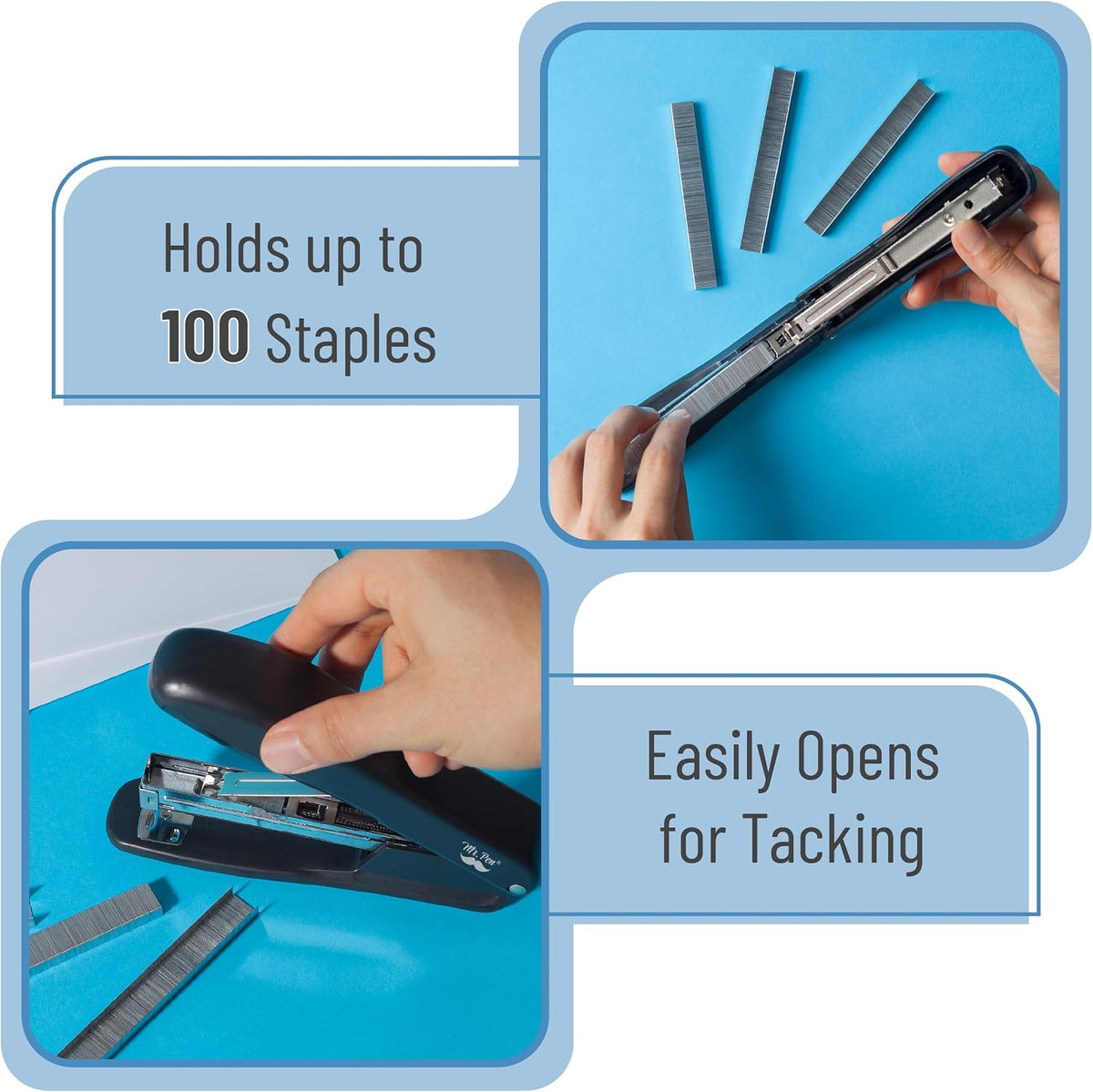 Mr. Pen- Staplers with 200 Staples, 20 Sheet Capacity, Pack of 2
