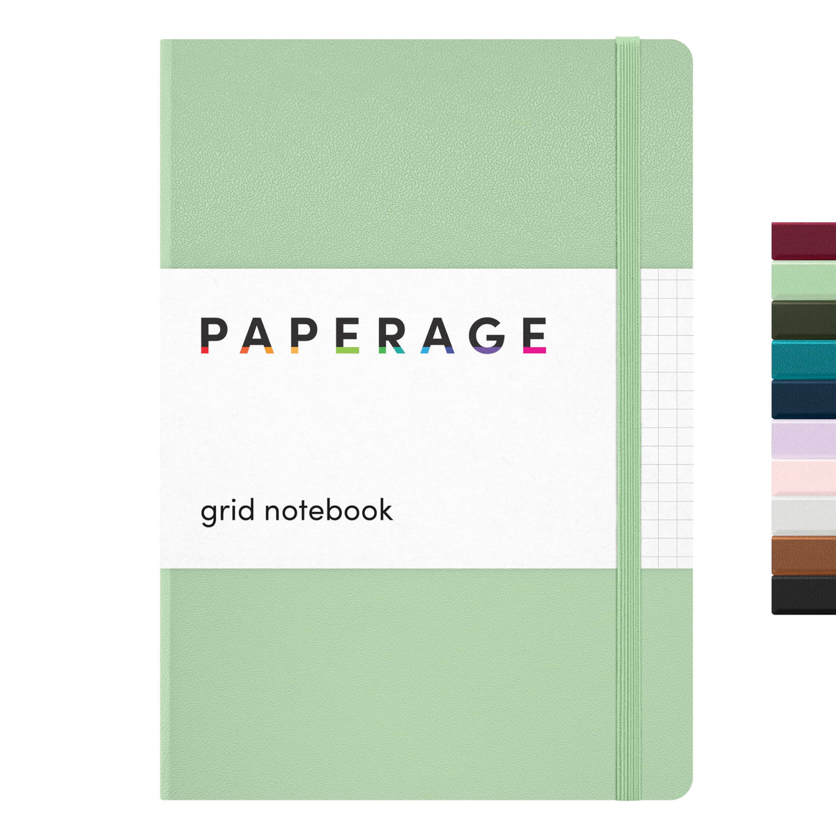 PAPERAGE Lined Journal Notebook, Hardcover Journal for Women & Men, 160 Pages, (5.6 in x 8 in), College Ruled Journaling Notebook for Work, School Supplies & Note Taking, (Black)