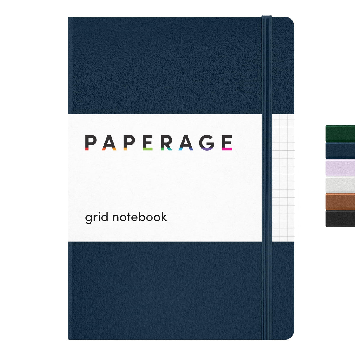 PAPERAGE Lined Journal Notebook, Hardcover Journal for Women & Men, 160 Pages, (5.6 in x 8 in), College Ruled Journaling Notebook for Work, School Supplies & Note Taking, (Black)