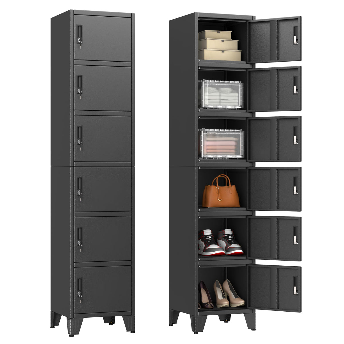 2 Drawer Metal File Cabinet with Lock,Lateral Filing Storage Cabinets,Steel Wide File Organization for Legal/Letter/A4/F4 Size with Hanging Files&Key,Lockable Printer Stand for Home Office, Black