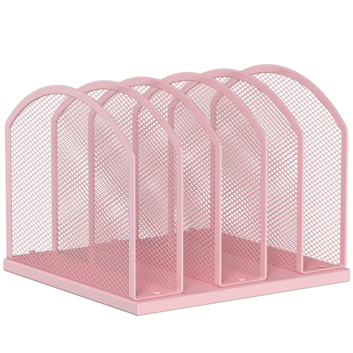 Gawerk 5-Section Vertical Desktop Organizer, 5-Section Mesh File Folder Stand Sorter for Office Home Classroom Organization