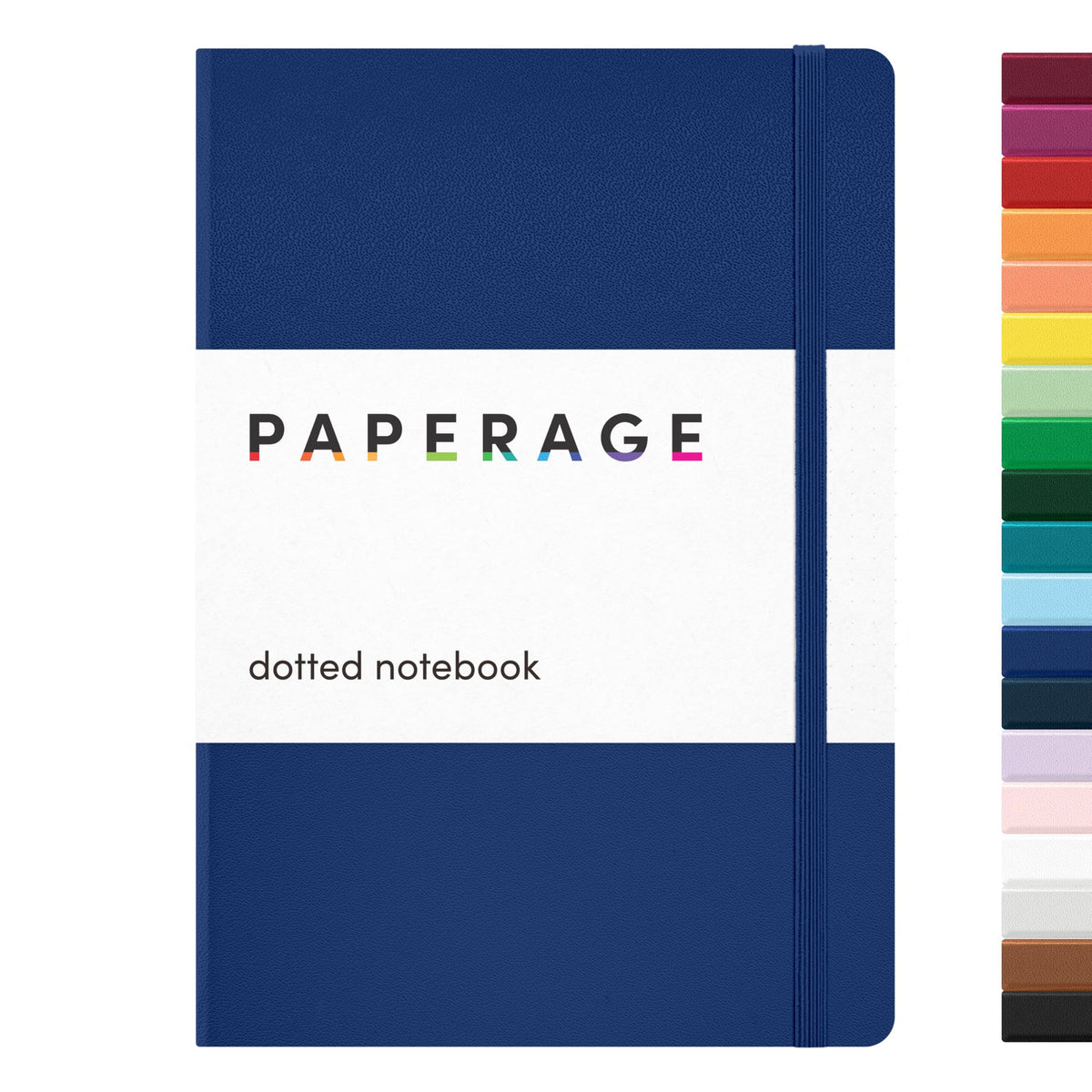 PAPERAGE Lined Journal Notebook, Hardcover Journal for Women & Men, 160 Pages, (5.6 in x 8 in), College Ruled Journaling Notebook for Work, School Supplies & Note Taking, (Black)