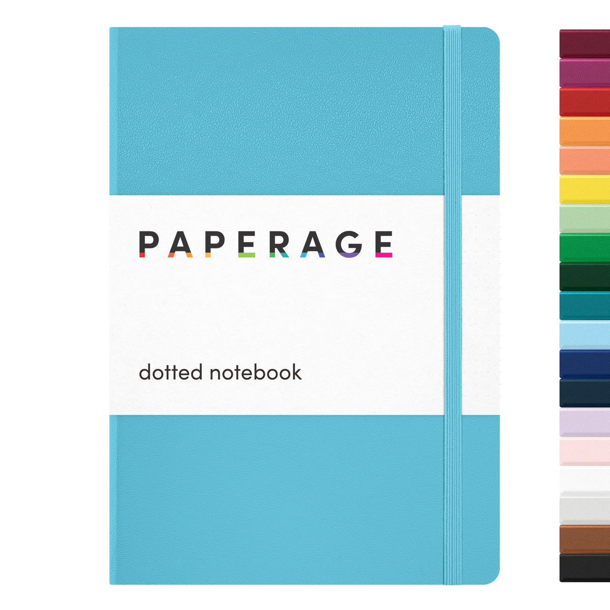 PAPERAGE Lined Journal Notebook, Hardcover Journal for Women & Men, 160 Pages, (5.6 in x 8 in), College Ruled Journaling Notebook for Work, School Supplies & Note Taking, (Black)