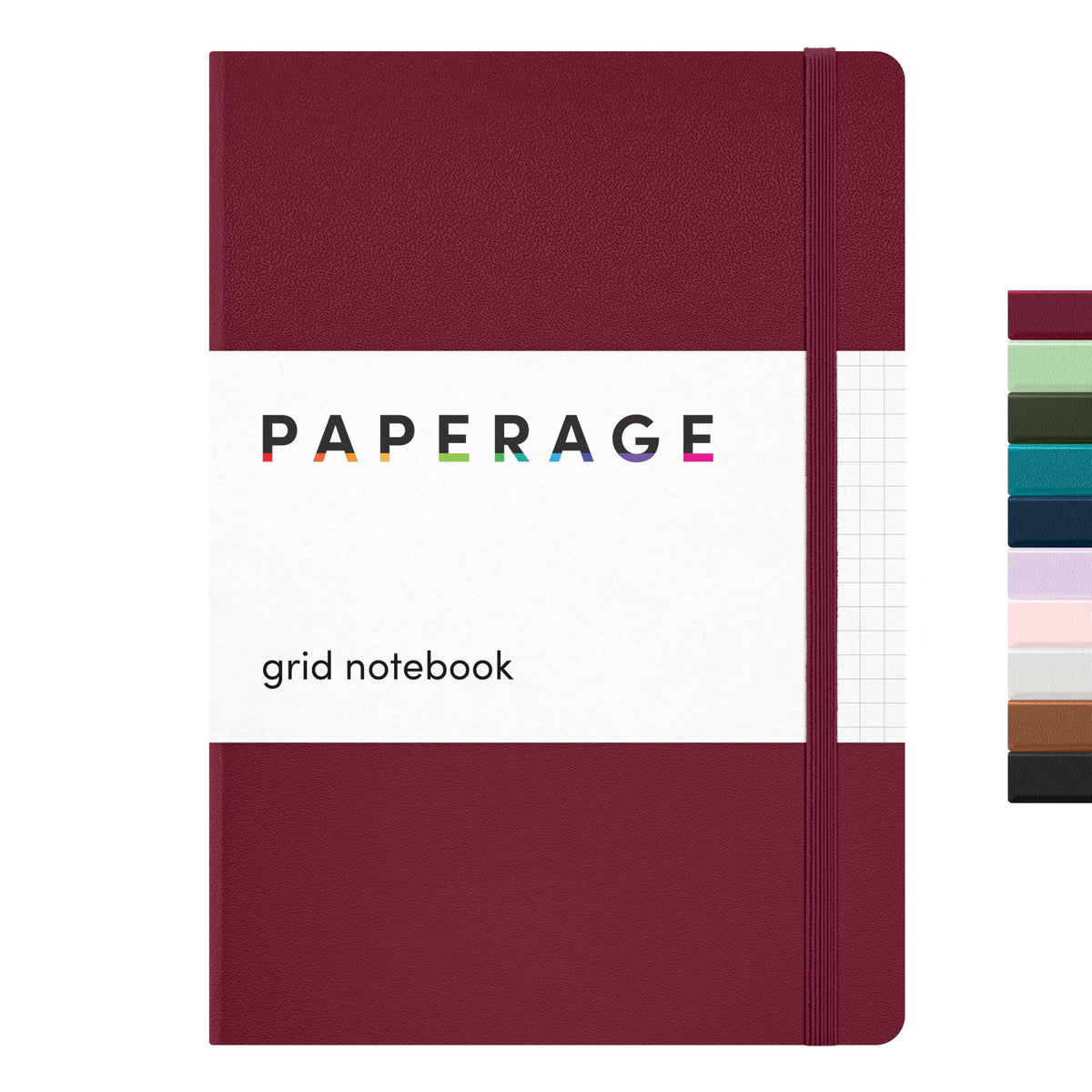PAPERAGE Lined Journal Notebook, Hardcover Journal for Women & Men, 160 Pages, (5.6 in x 8 in), College Ruled Journaling Notebook for Work, School Supplies & Note Taking, (Black)
