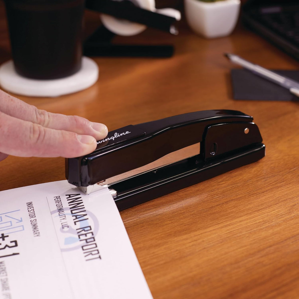 Swingline Commercial Stapler, 20 Sheet Capacity, Jam Free, Metal, 2 Pack, Black (44401AZ)