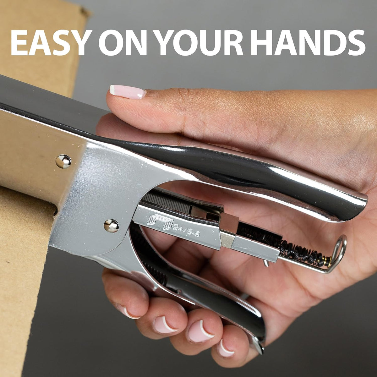 Officemate Classic Plier Stapler Bundle -Includes 10,000 Staples, Quick Rear Spring Loading Stapler, Office Supplies for Desk, Home and School, All-Metal Construction, Silver