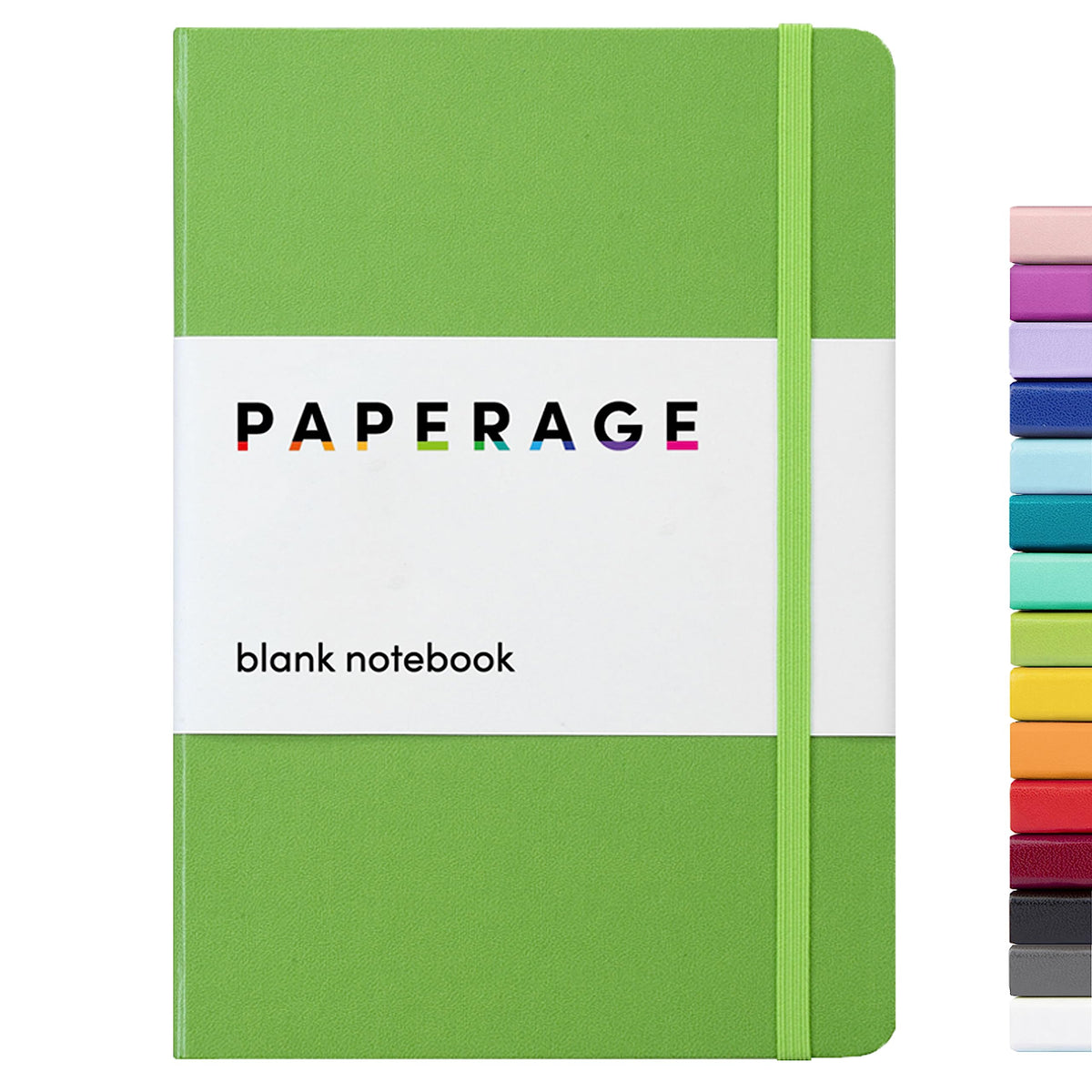 PAPERAGE Lined Journal Notebook, Hardcover Journal for Women & Men, 160 Pages, (5.6 in x 8 in), College Ruled Journaling Notebook for Work, School Supplies & Note Taking, (Black)