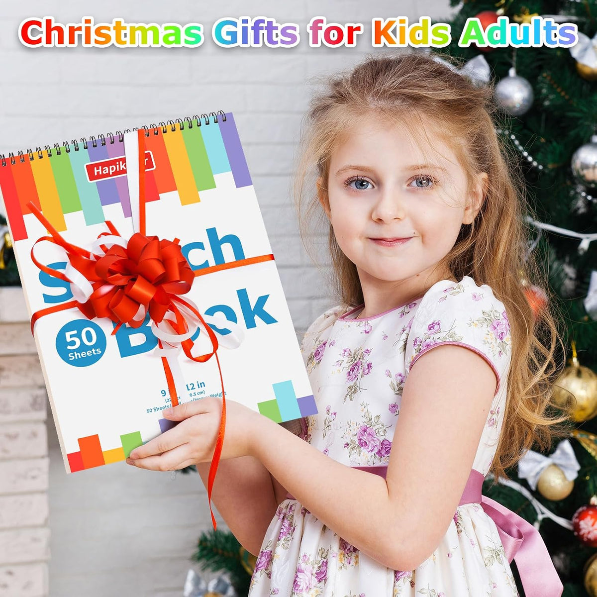 9" x 12" Sketch Book, 2-Pack 50 Sheets Spiral Bound Art Sketchbook Notebook