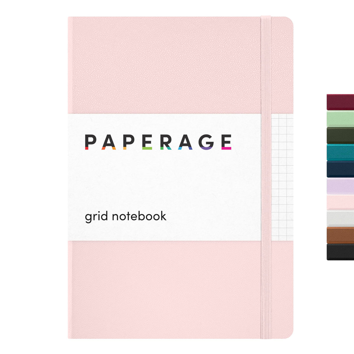 PAPERAGE Lined Journal Notebook, Hardcover Journal for Women & Men, 160 Pages, (5.6 in x 8 in), College Ruled Journaling Notebook for Work, School Supplies & Note Taking, (Black)