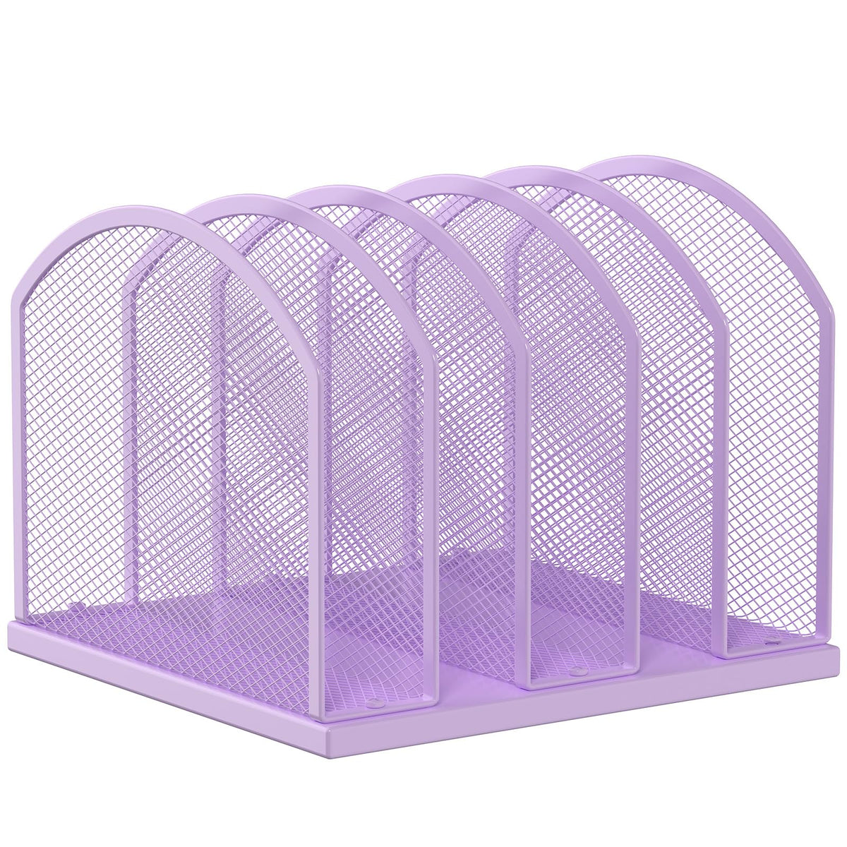 Gawerk 5-Section Vertical Desktop Organizer, 5-Section Mesh File Folder Stand Sorter for Office Home Classroom Organization