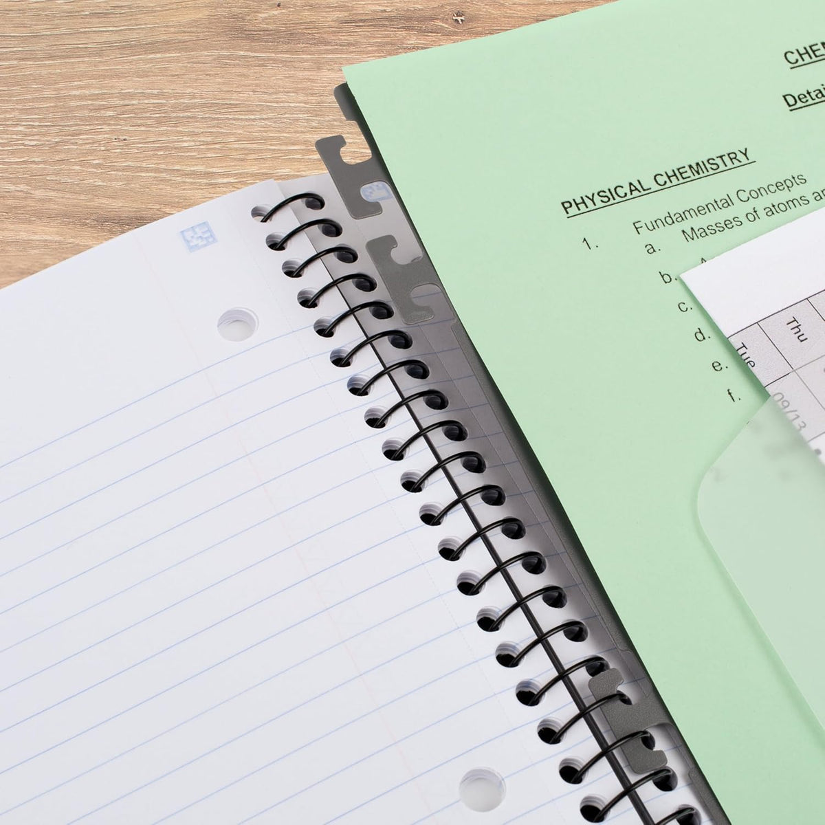 Five Star Advance Spiral Notebook + Study App, 5 Subject, College Ruled Paper, 8-1/2" x 11", 200 Sheets, Spiral Guard, Movable Tabbed Dividers, Pacific Blue (73150)