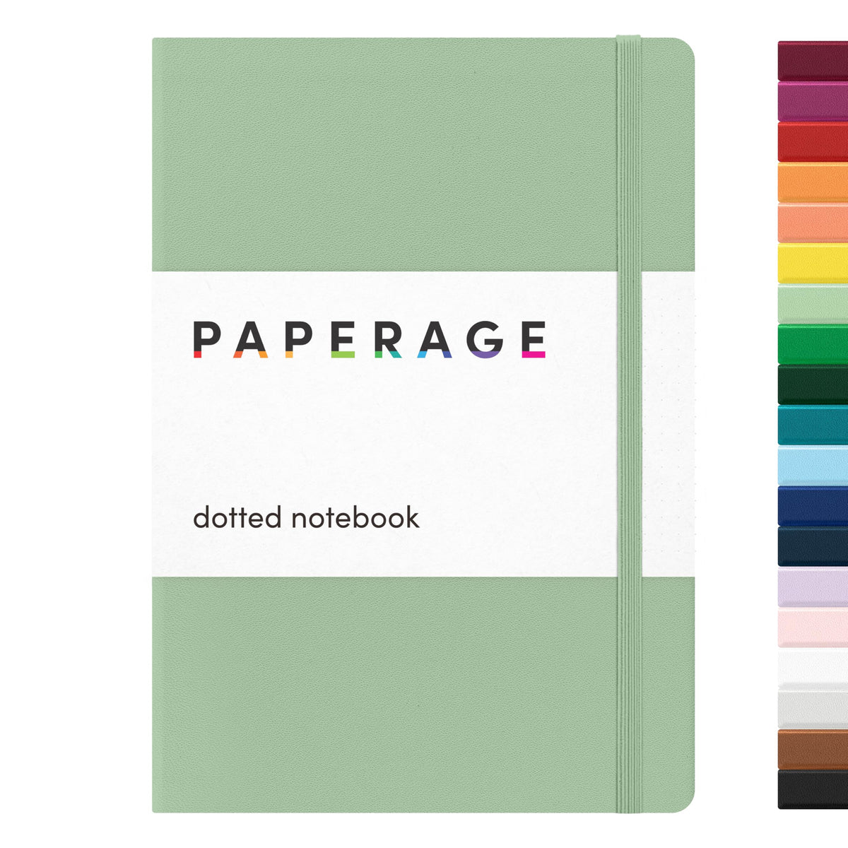 PAPERAGE Lined Journal Notebook, Hardcover Journal for Women & Men, 160 Pages, (5.6 in x 8 in), College Ruled Journaling Notebook for Work, School Supplies & Note Taking, (Black)