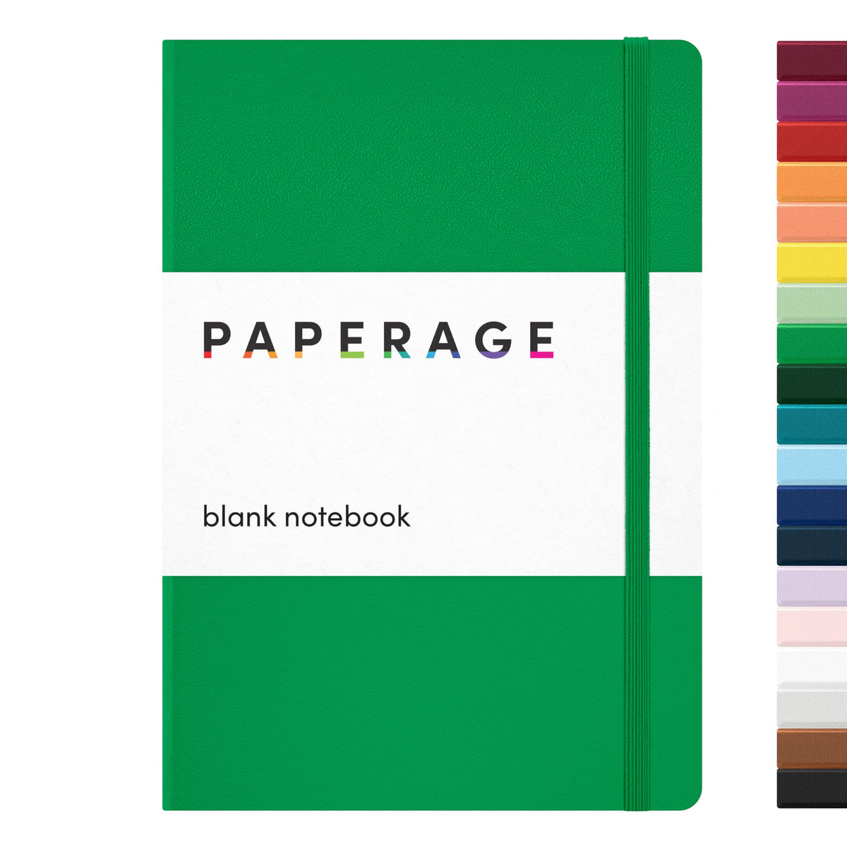 PAPERAGE Lined Journal Notebook, Hardcover Journal for Women & Men, 160 Pages, (5.6 in x 8 in), College Ruled Journaling Notebook for Work, School Supplies & Note Taking, (Black)