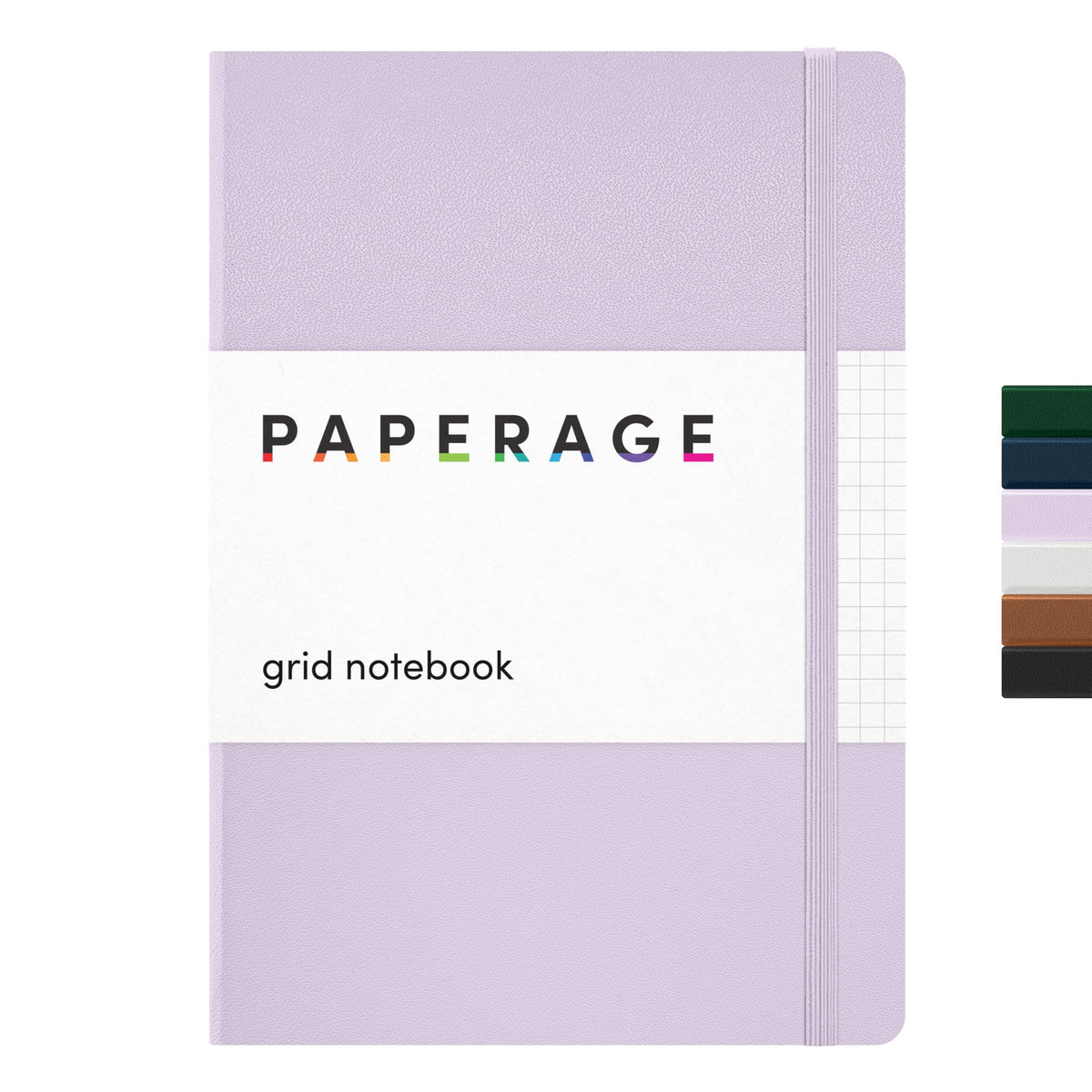 PAPERAGE Lined Journal Notebook, Hardcover Journal for Women & Men, 160 Pages, (5.6 in x 8 in), College Ruled Journaling Notebook for Work, School Supplies & Note Taking, (Black)