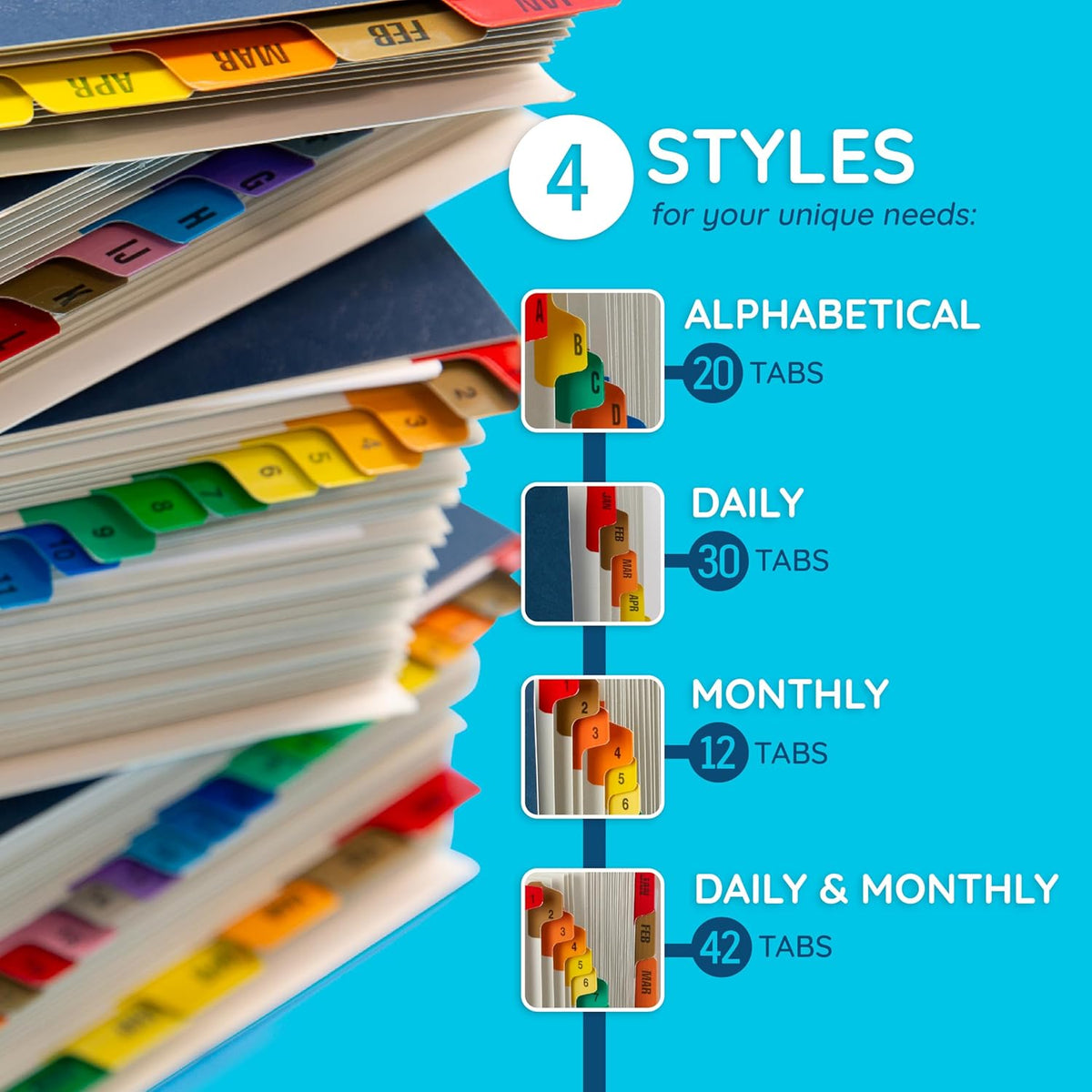 Blue Summit Supplies Expanding Desk File Sorter, Alphabetical, Letter Size