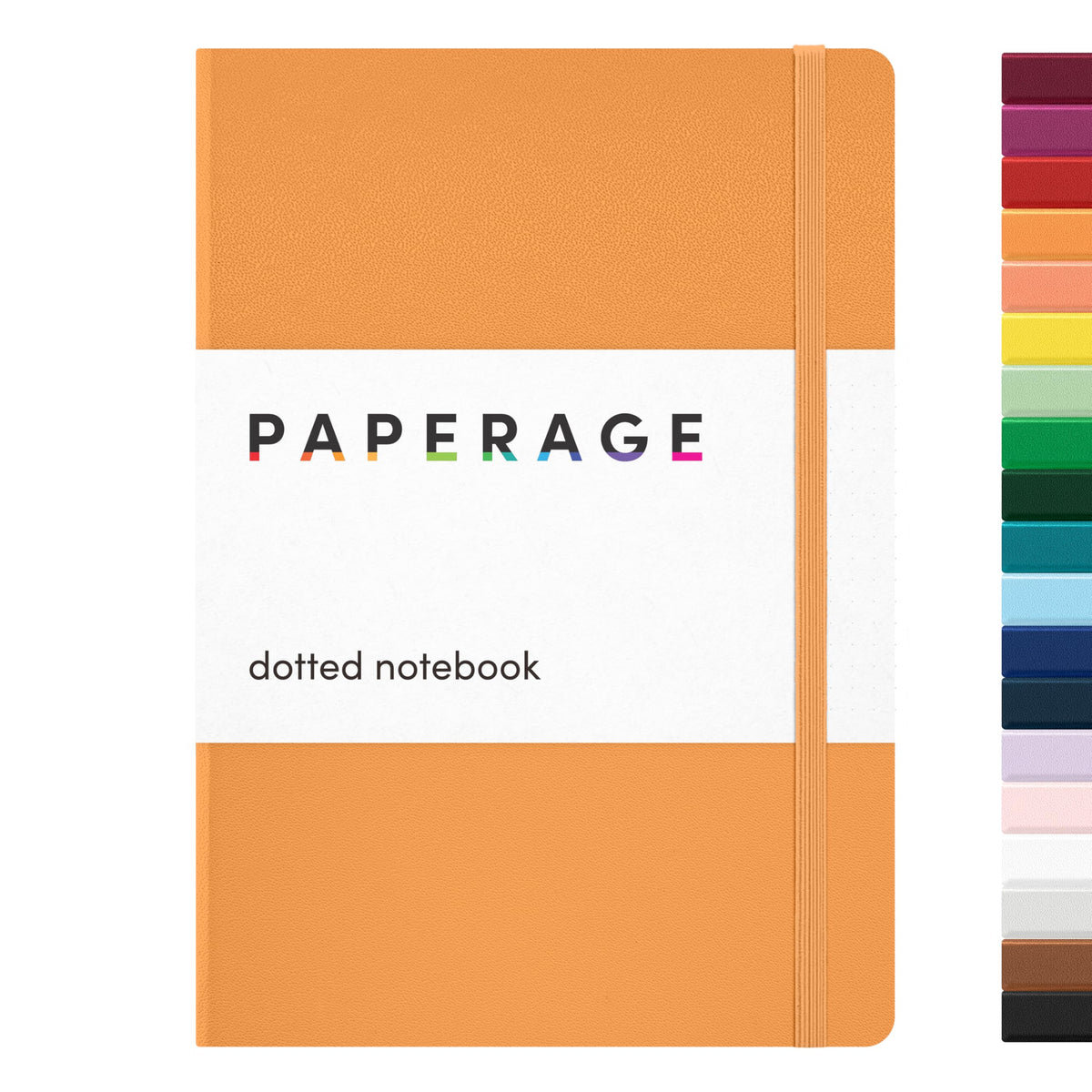 PAPERAGE Lined Journal Notebook, Hardcover Journal for Women & Men, 160 Pages, (5.6 in x 8 in), College Ruled Journaling Notebook for Work, School Supplies & Note Taking, (Black)