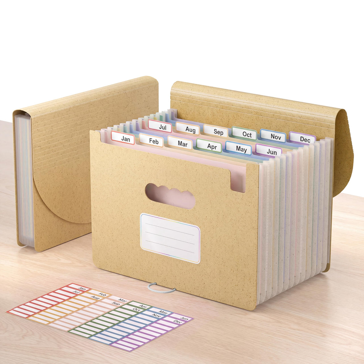 ThinkTex Accordion File Organizer, 12 - Pocket Expanding File Folders