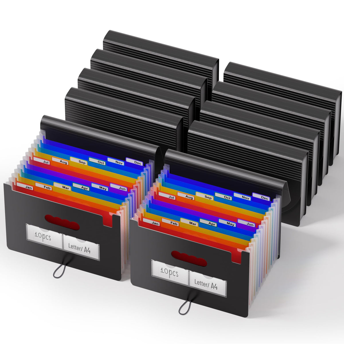 ThinkTex Accordion File Organizer, 12 - Pocket Expanding File Folders