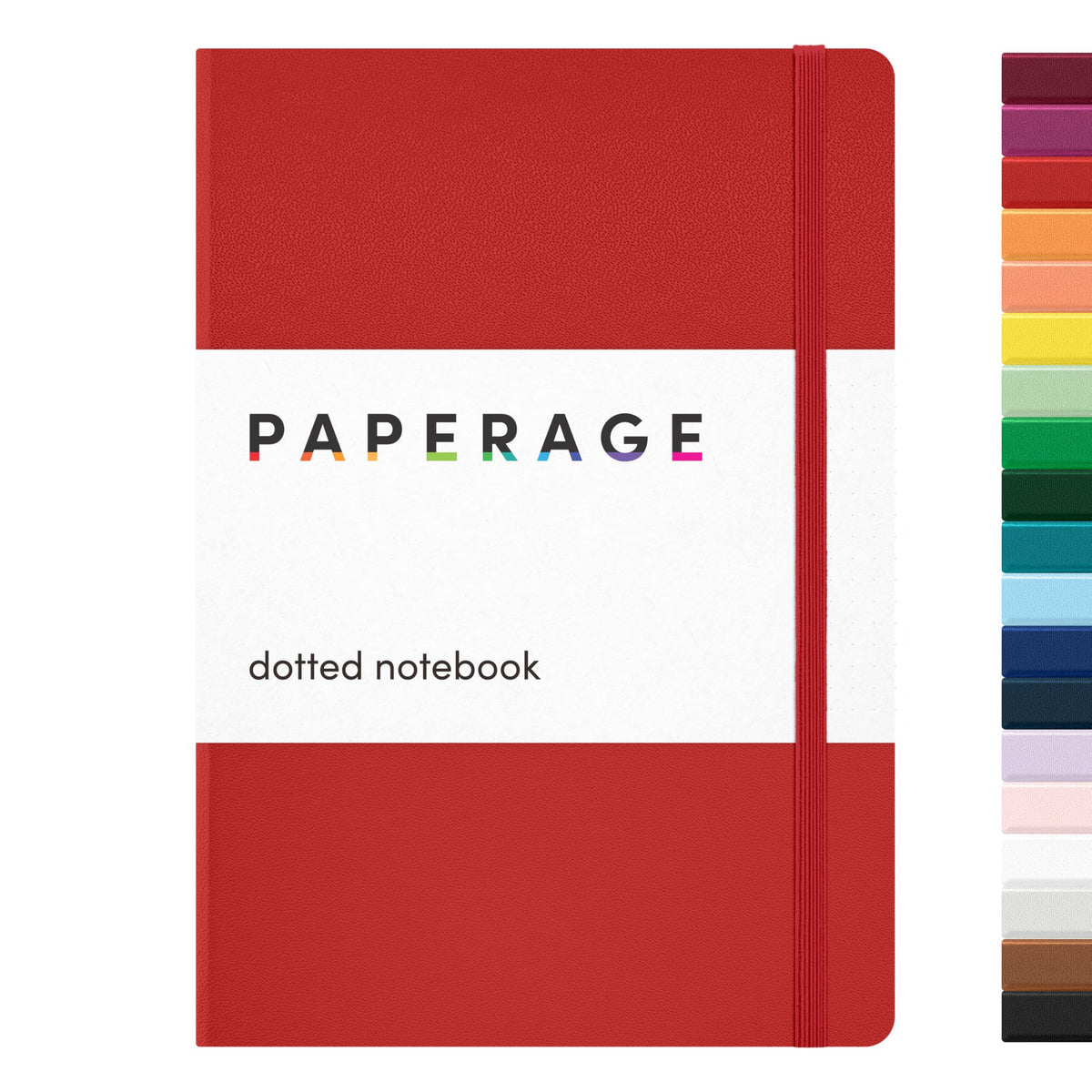 PAPERAGE Lined Journal Notebook, Hardcover Journal for Women & Men, 160 Pages, (5.6 in x 8 in), College Ruled Journaling Notebook for Work, School Supplies & Note Taking, (Black)