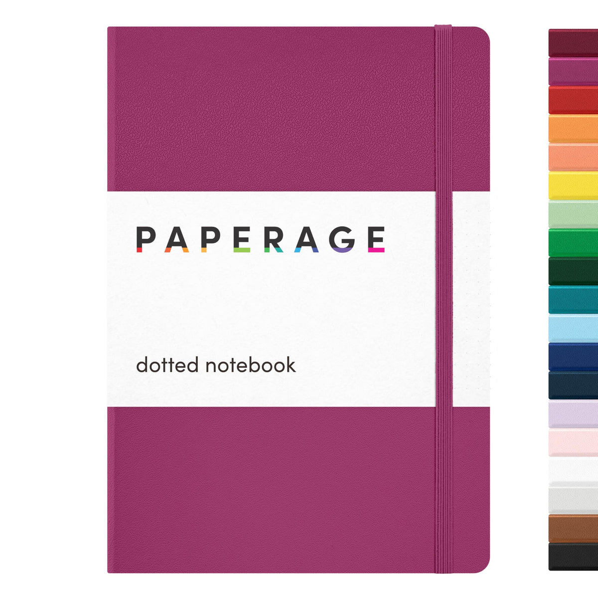 PAPERAGE Lined Journal Notebook, Hardcover Journal for Women & Men, 160 Pages, (5.6 in x 8 in), College Ruled Journaling Notebook for Work, School Supplies & Note Taking, (Black)