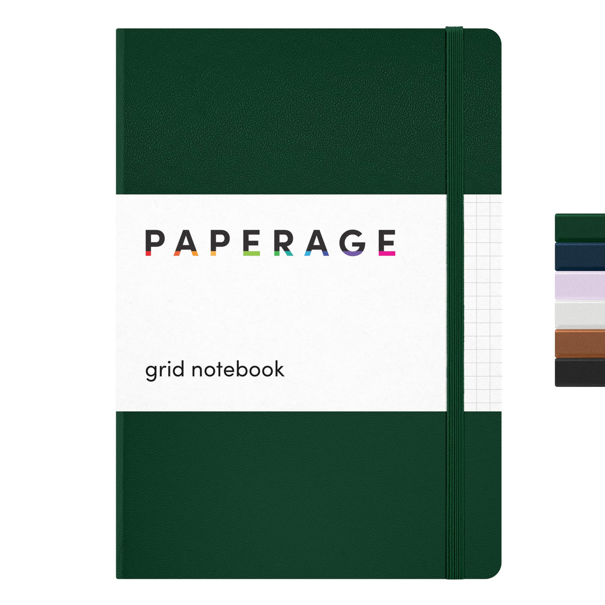 PAPERAGE Lined Journal Notebook, Hardcover Journal for Women & Men, 160 Pages, (5.6 in x 8 in), College Ruled Journaling Notebook for Work, School Supplies & Note Taking, (Black)