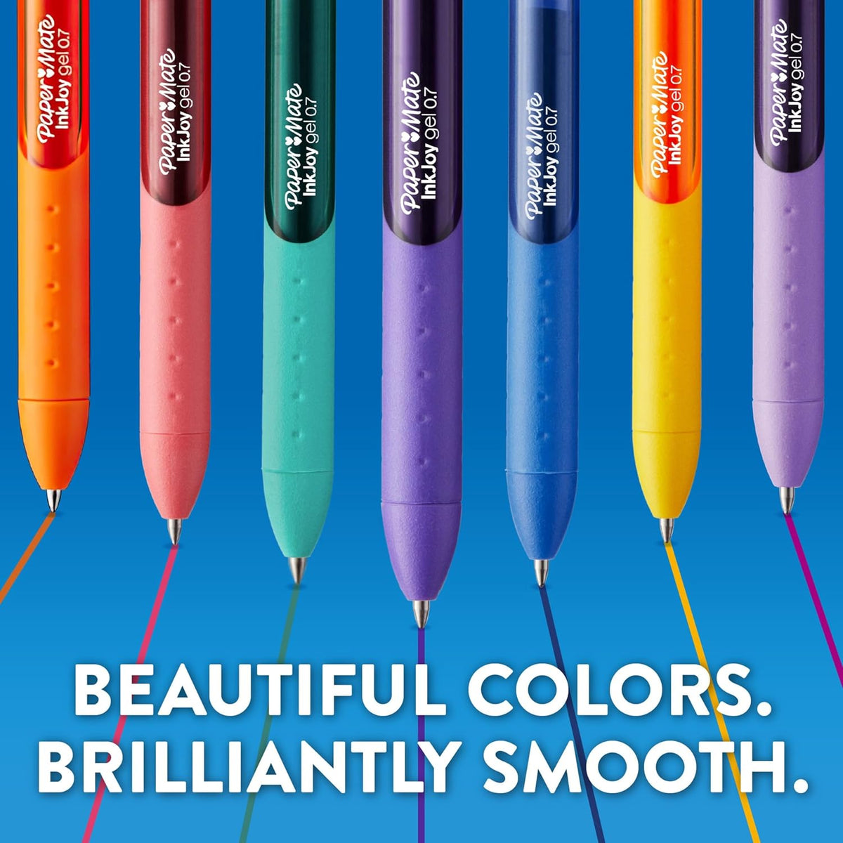 Paper Mate InkJoy Gel Pens, Candy Pop Special Edition, Medium Point (0.7mm), Retractable, Assorted Colors, 4 Count - Fun Office Supplies, Writing, Journaling