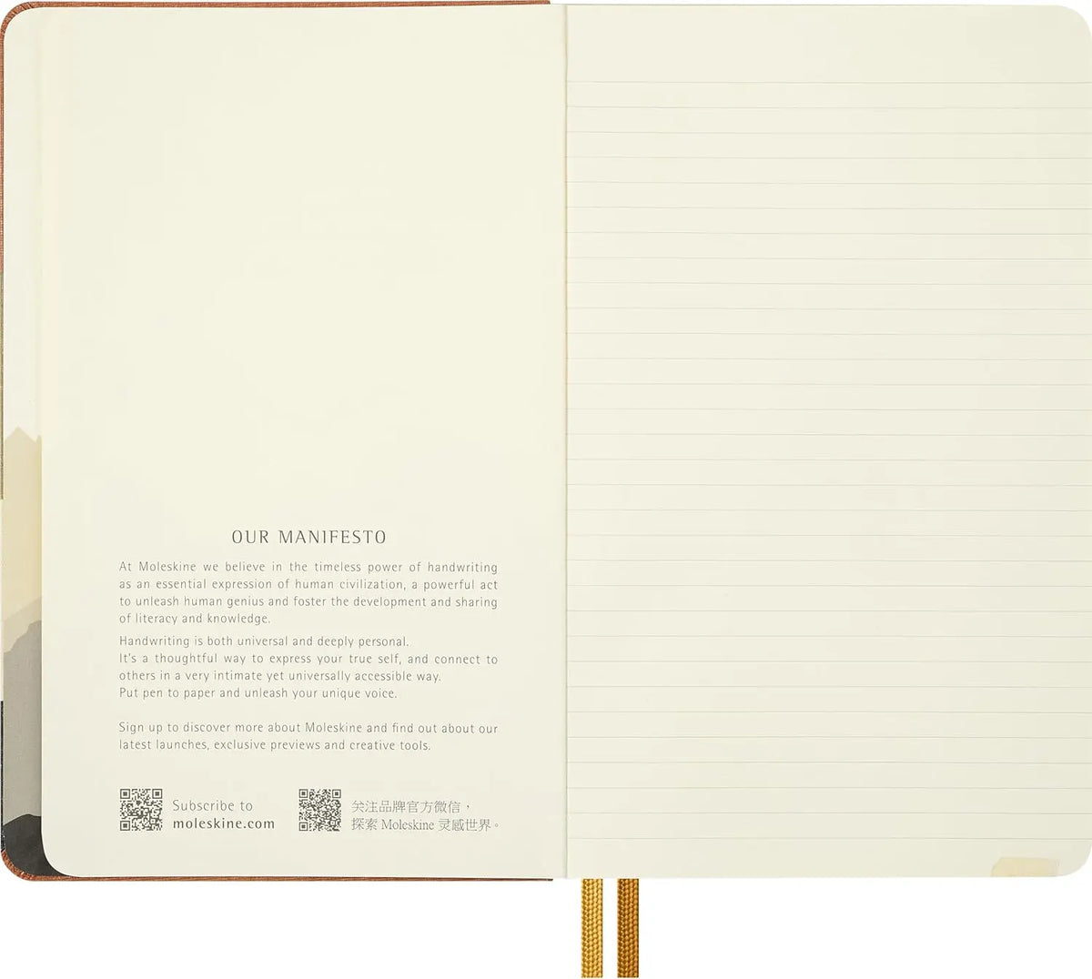 Moleskine Limited Edition The Lord of the Rings Hardcover Journal Notebook, Large (5" x 8.25"), College Ruled, Frodo & Sam Journey Graphic, 176 Pages, Ribbon Bookmark, Eco-Friendly for Fantasy Fans, College Ruled Notebooks, Lined Notepad, Fabric Cover, Be