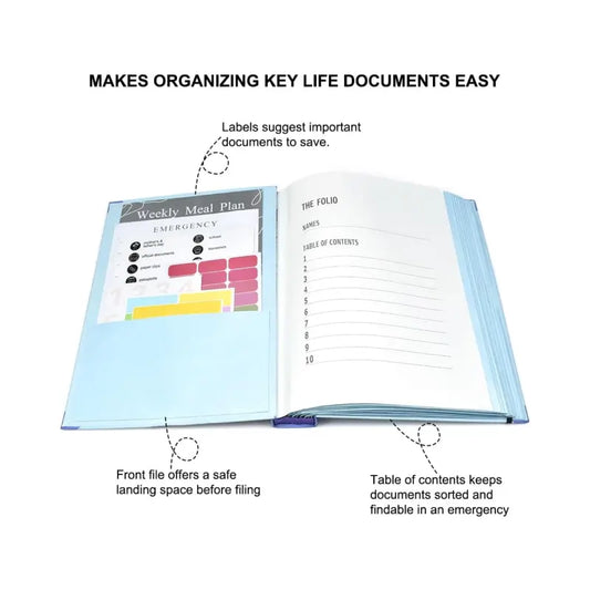 Manila Paper Accordion Folder Office Document Organizer - Expandable Accessories, Multiple Pockets, Compact Durable Design, Ample Storage for Passport, Birth Certificate, Plastic Cards (Home/Office Use)