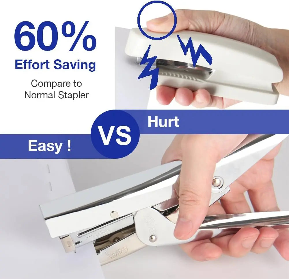 Stapler Heavy Duty with 1000 Staples and Staples Remover Set,20 Sheets Desktop Office Work Student Teacher Large Capacity No Jam Professional Standard 24/6 Metal