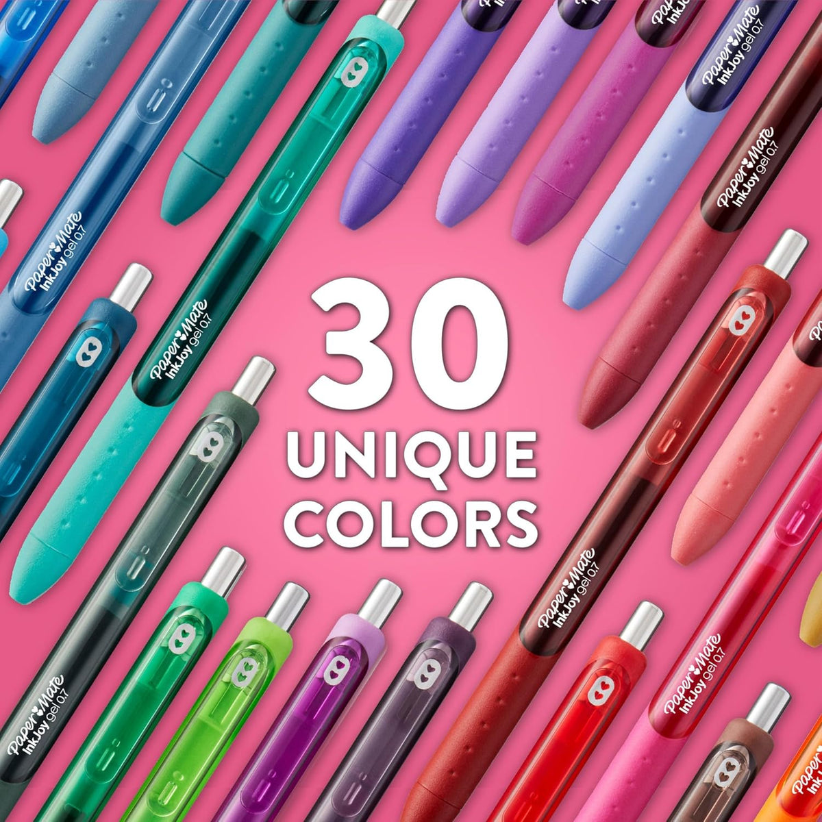Paper Mate InkJoy Gel Pens, Candy Pop Special Edition, Medium Point (0.7mm), Retractable, Assorted Colors, 4 Count - Fun Office Supplies, Writing, Journaling
