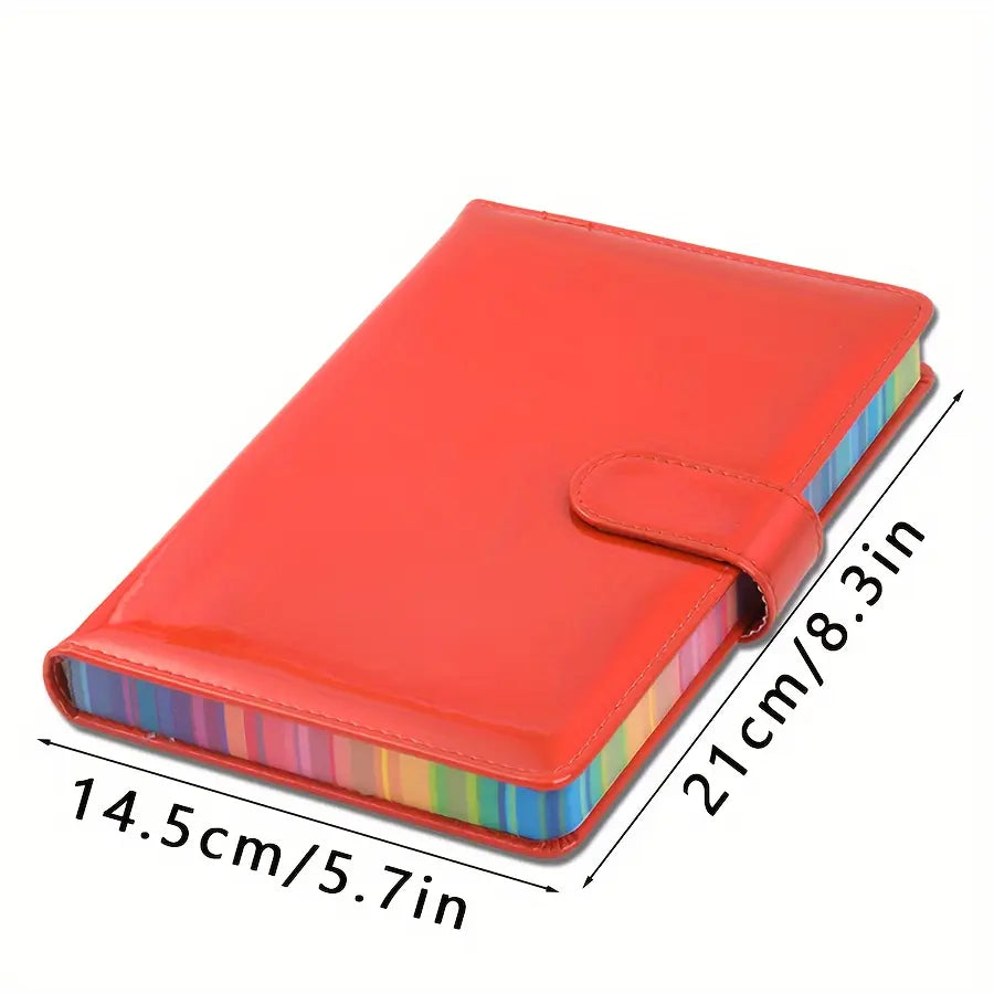 A5 Notebook with Laser Soft Cover, Simple Student Diary, Business Thick Memo Pad, 180 Pages, Unique Laser Design, Colorful Binding, Stationery Supplies, Notebook for School