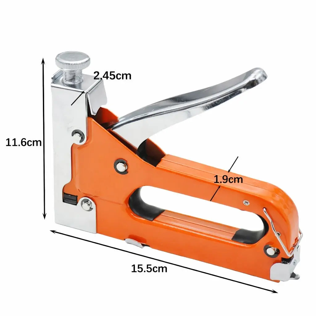 GJANSH Staple Gun Heavy Duty, 4-in-1 Stapler Gun with 800/4000 Staples, Manual Brad Nailer Power Adjustment Stapler Gun for Wood, Crafts, Carpentry, Decoration DIY toolupgrade