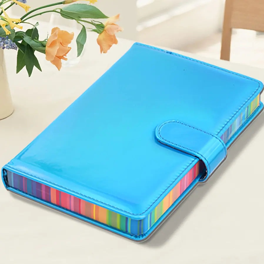 A5 Notebook with Laser Soft Cover, Simple Student Diary, Business Thick Memo Pad, 180 Pages, Unique Laser Design, Colorful Binding, Stationery Supplies, Notebook for School