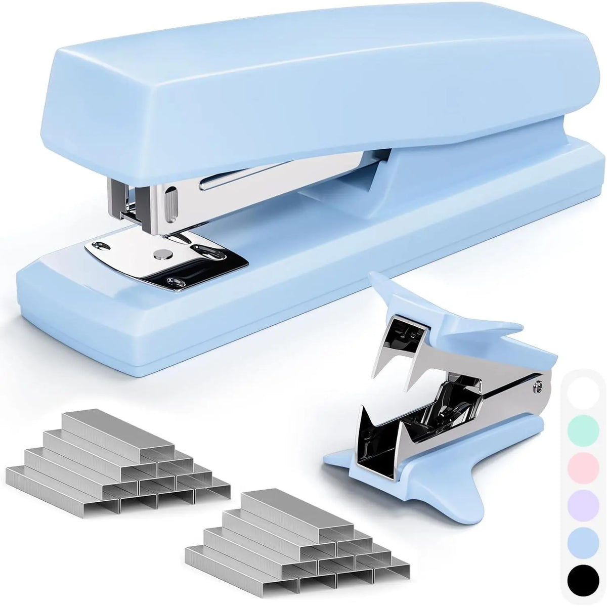 Office Stapler, Paper Stapler and ,  Office Supplies | 25 Sheet Capacity Desktop Stapler for Students and Office Clerks, Cute Stapler for Classroom, 2000  and Staple Remover
