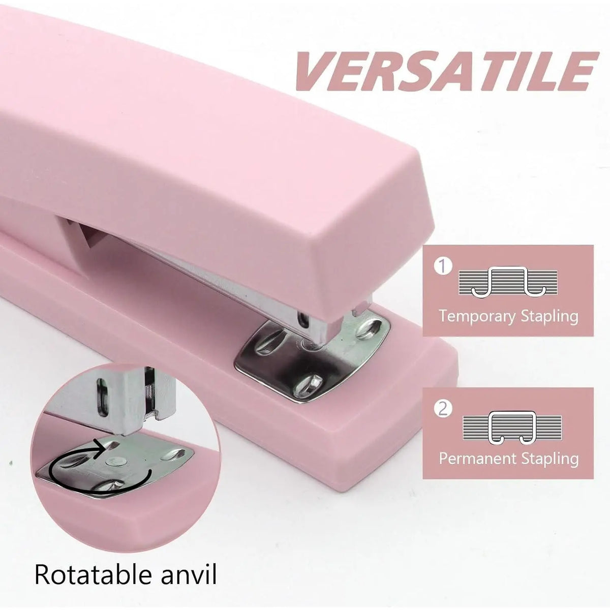 Office Stapler, Paper Stapler and ,  Office Supplies | 25 Sheet Capacity Desktop Stapler for Students and Office Clerks, Cute Stapler for Classroom, 2000  and Staple Remover