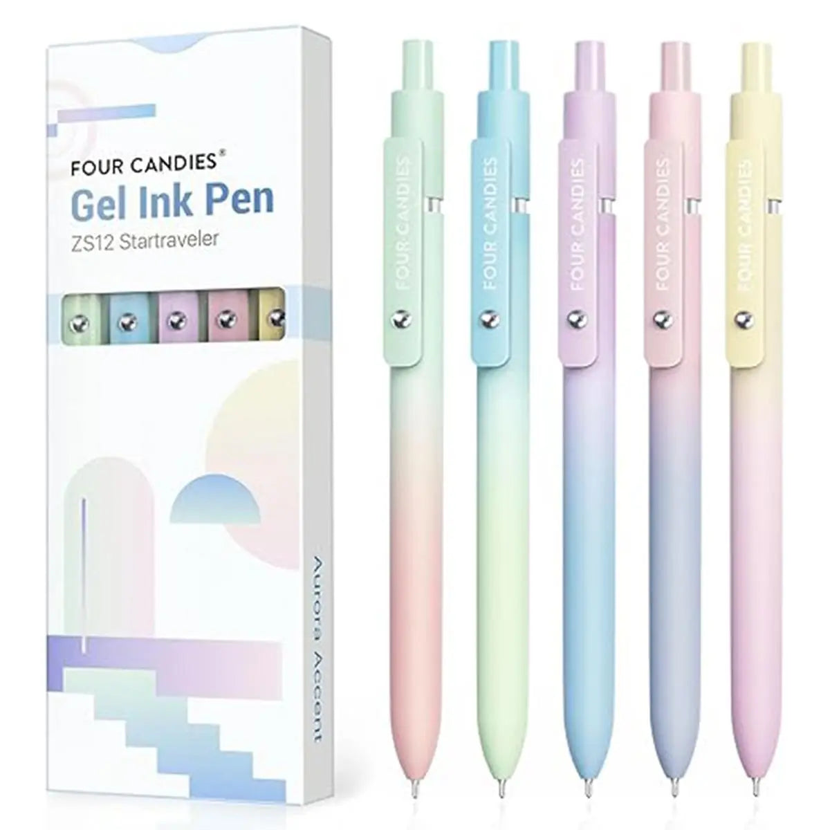 [Back to School Shopping] Minimalist Retractable Fine Nib Black Gel Pen Set (12Pcs, 0.7mm), 3 Extra Refills, Quick Dry, Smooth Writing Gift Pen for Office Work, Note Taking, College School Supplies, Students & Teachers, Work Accessories